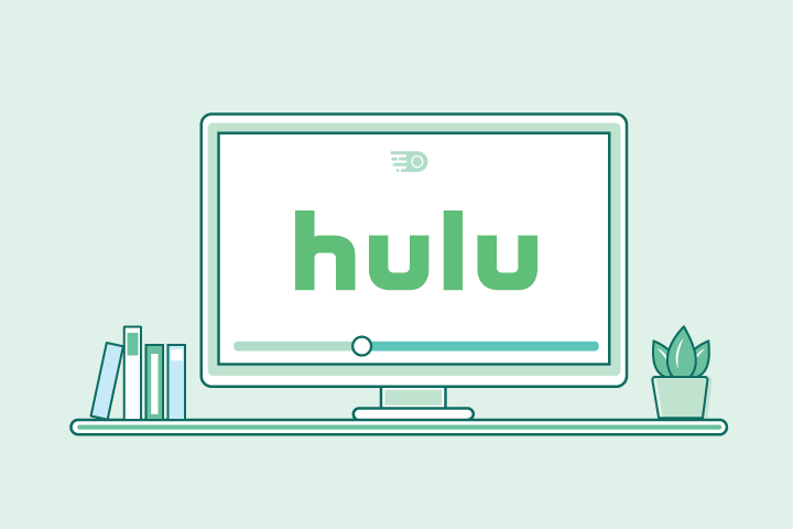 Tv with Hulu on screen