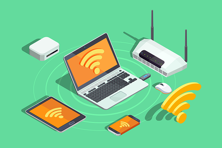 connected devices illustration