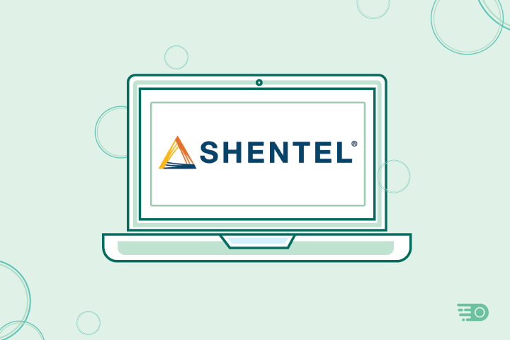 graphic of Shentel internet on laptop