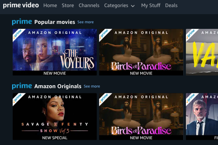 streaming on amazon prime video