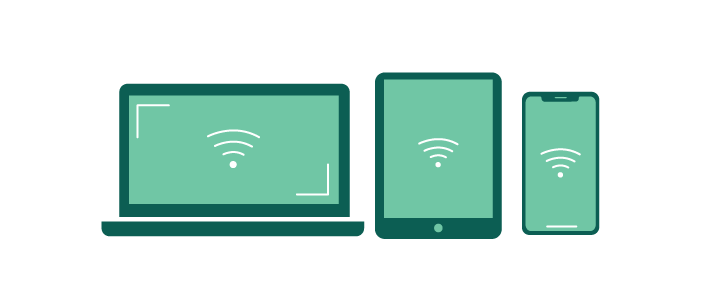 graphic of IoT devices