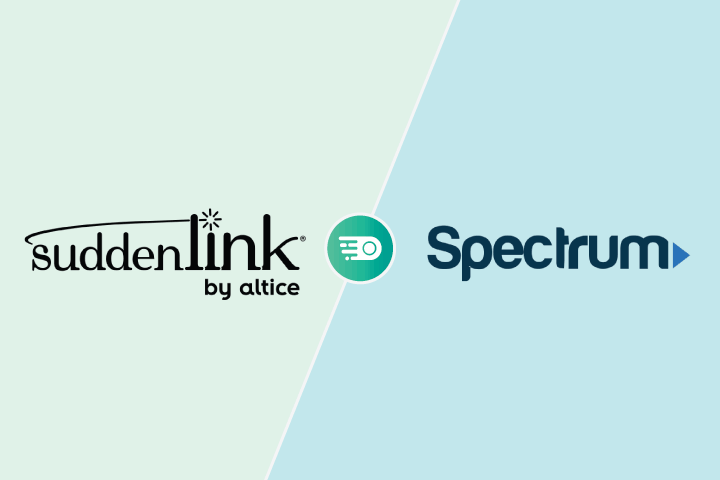 Suddenlink vs Spectrum logos