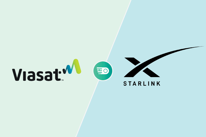 Viasat vs Starlink logos