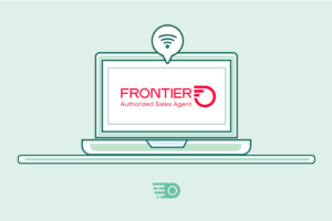 Reasons to choose frontier logo on laptop graphic