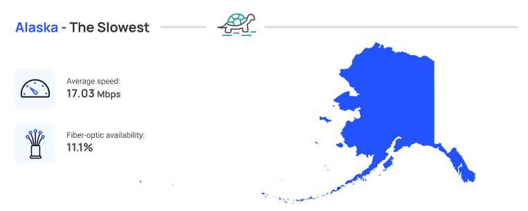 graphic showing alaska internet statistics