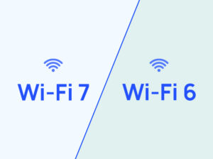 Featured image for an article that compares Wi-Fi 7 and Wi-Fi 6